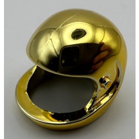 2715 - Chrome Gold Technic, Figure Accessory Helmet - Custom Chromed by Bubul