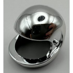 2715 - Chrome Silver Technic, Figure Accessory Helmet - Custom Chromed by Bubul