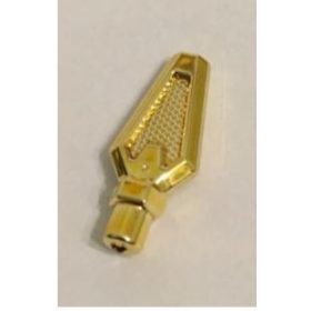   27257 Chrome Gold Minifig, Weapon Spear Tip Custom Chromed by BUBUL