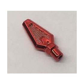  27257 Chrome-RED Minifig, Weapon Spear Tip   Custom Chromed by BUBUL
