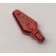 27257 Chrome-RED Minifig, Weapon Spear Tip   Custom Chromed by BUBUL
