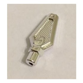  27257 Chrome Silver Minifig, Weapon Spear Tip  Custom Chromed by BUBUL