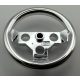 2741 | Chrome Silver Technic, Steering Wheel Large | Custom Chromed by BUBUL