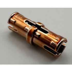   2780 | Chrome Copper Technic, Pin with Friction Ridges Lengthwise WITH Center Slots | Custom Chromed by Bubul