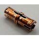 2780 | Chrome Copper Technic, Pin with Friction Ridges Lengthwise WITH Center Slots | Custom Chromed by Bubul