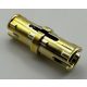 2780 | Chrome Gold Technic, Pin with Friction Ridges Lengthwise WITH Center Slots | Custom Chromed by Bubul