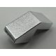 28192 | Chrome Silver Slope 45 2 x 1 with Cutout without Stud | Custom Chromed by BUBUL