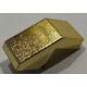 28192 | Chrome Gold Slope 45 2 x 1 with Cutout without Stud | Custom Chromed by BUBUL