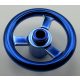 2819 | Chrome BLUE Technic, Steering Wheel Small, 3 Studs Diameter | Custom Chromed by Bubul