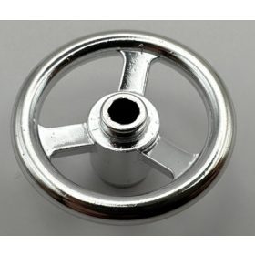   2819 | Chrome Silver Technic, Steering Wheel Small, 3 Studs Diameter | Custom Chromed by Bubul