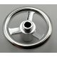 2819 | Chrome Silver Technic, Steering Wheel Small, 3 Studs Diameter | Custom Chromed by Bubul