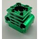 2850b Chrome Green Technic Engine Cylinder  Custom Chromed by Bubul