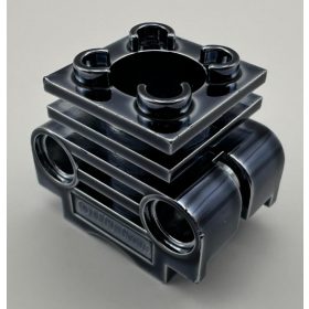   2850_T Chrome Black Chrome-Titan  Technic Engine Cylinder Part: 2850   Custom chromed by Bubul