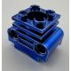 2850b Chrome BLUE Technic Engine Cylinder  Custom chromed by Bubul
