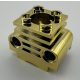 2850b Chrome Gold Technic Engine Cylinder  Part 2850b   Custom chromed by Bubul