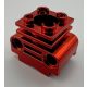 2850b_RED Chrome-Red Technic Engine Cylinder  Part 2850b   Custom chromed by Bubul