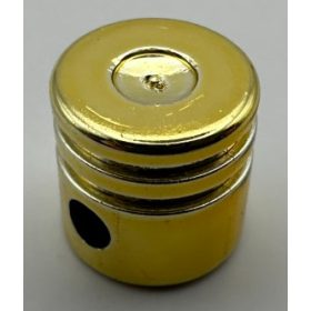  2851 | Chrome Gold Technic Engine Piston Round | Custom Chromed by Bubul