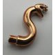 28588 Chrome COPPER Snake Head with Open Mouth, Fangs and Curved Neck with Bar  28588  Custom Chromed by BUBUL