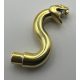 28588 Chrome GOLD Snake Head with Open Mouth, Fangs and Curved Neck with Bar  28588  Custom Chromed by BUBUL