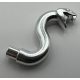28588 Chrome Silver Snake Head with Open Mouth, Fangs and Curved Neck with Bar  28588  Custom Chromed by BUBUL