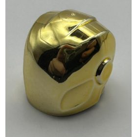   28631 Chrome Gold Minifigure, Headgear Helmet Armor Plates and Ear Protectors Custom Chromed by BUBUL