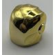 28631 Chrome Gold Minifigure, Headgear Helmet Armor Plates and Ear Protectors Custom Chromed by BUBUL