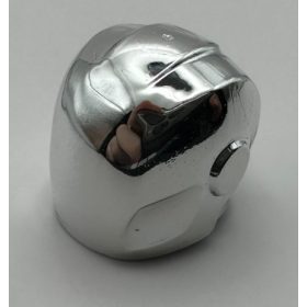   28631 Chrome Silver Minifigure, Headgear Helmet Armor Plates and Ear Protectors Custom Chromed by BUBUL