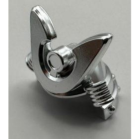   28679 Chrome Silver Minifigure, Headgear Helmet Ninja (Samurai) Kabuto with Large Curved Crest and Rivets Custom chromed by Bubul