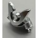 28679 Chrome Silver Minifigure, Headgear Helmet Ninja (Samurai) Kabuto with Large Curved Crest and Rivets Custom chromed by Bubul
