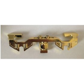   2871 Chrome Gold Train Motor 9V Decorative Side with OPEN hub points (for RC Train motor) Custom Chromed by BUBUL