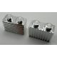 2877 | Chrome Silver Brick, Modified 1 x 2 with Grille | Custom Chromed by Bubul