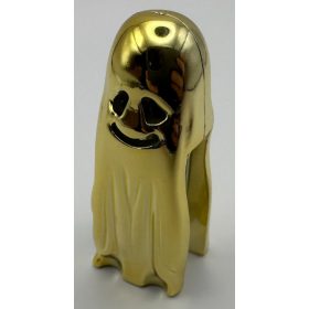   2888 | Chrome Gold Minifig, Headgear Head Cover, Ghost Shroud with Smile | Custom Chromed by Bubul
