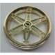 2903 | Chrome Gold Wheel 61.6mm D. x 13.6mm Motorcycle | Custom Chromed by Bubul