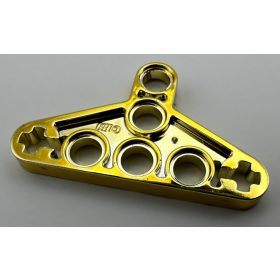   2905, 99773 | Chrome Gold Technic, Liftarm Triangle Thin | Custom Chromed by BUBUL