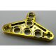 2905, 99773 | Chrome Gold Technic, Liftarm Triangle Thin | Custom Chromed by BUBUL