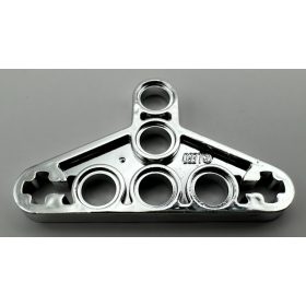   2905, 99773 | Chrome Silver Technic, Liftarm Triangle Thin | Custom Chromed by BUBUL