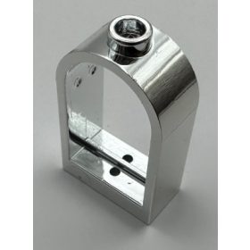   30044 Chrome Silver Window 1 x 2 x 2 2/3 with Rounded Top  Custom Chromed by Bubul