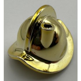   30048 Chrome Gold Minifig, Headgear Helmet Conquistador  part:30048 or 10836 Custom chromed by Bubul