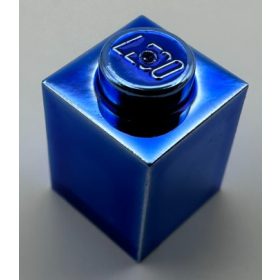 3005 | Chrome Blue Brick 1 x 1 | Custom Chromed by BUBUL