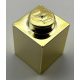 3005 | Chrome Gold Brick 1 x 1 | Custom Chromed by BUBUL