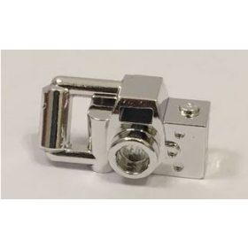   Chrome Silver Minifig, Utensil Camera Handheld Style - Type 1  30089 Custom Chromed by BUBUL