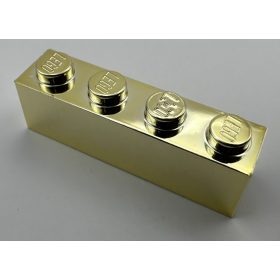 3010 | Chrome Gold Brick 1 x 4 | Custom Chromed by BUBUL