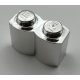 30136 Chrome Silver Brick, Modified 1 x 2 Log  Custom Chromed by Bubul