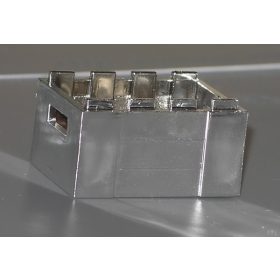   30150 Chrome Silver Container, Crate with Handholds Custom chromed by BUBUL