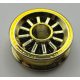 30155 Chrome Gold Wheel Spoked 2 x 2 with Pin Hole  Custom chromed by Bubul