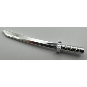   30173 Chrome Silver Minifigure, Weapon Sword, Shamshir/Katana 88420 21459  Custom Chromed by BUBUL