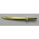 30173 Chrome Gold Minifigure, Weapon Sword, Shamshir/Katana 88420 21459  Custom Chromed by BUBUL