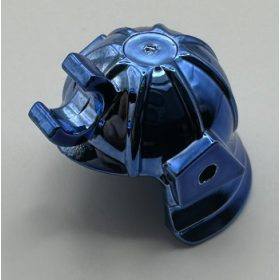   30175 Chrome Blue Minifigure, Headgear Helmet Ninja (Samurai) Custom chromed by Bubul