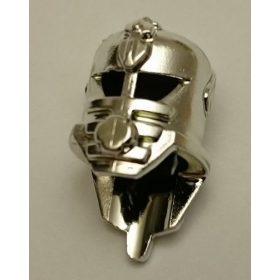  Chrome Silver Minifig, Headgear Helmet Underwater Stingray   30202  Custom chromed by BUBUL