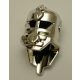 Chrome Silver Minifig, Headgear Helmet Underwater Stingray   30202  Custom chromed by BUBUL